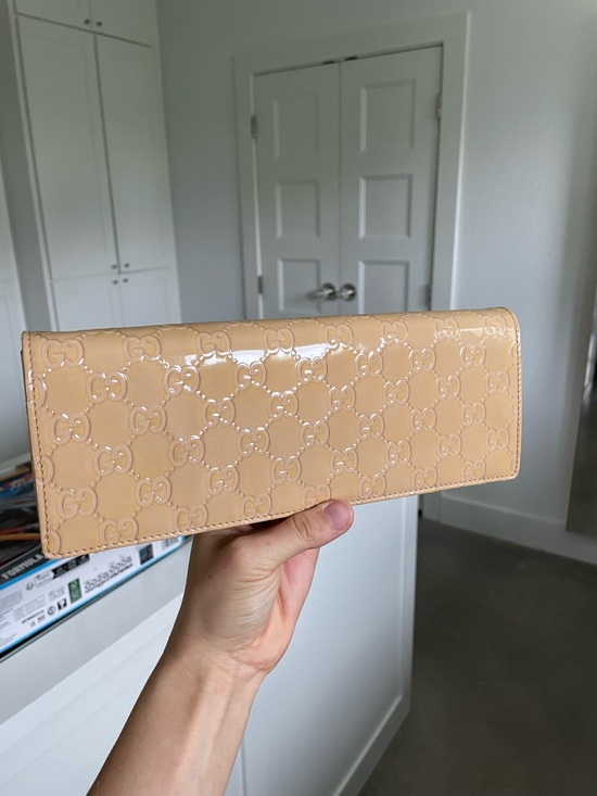 Gucci Handbags - Gucci Guccissima Patent Leather Wallet w/ Dust Bag